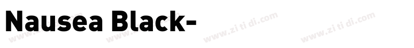 Nausea Black字体转换